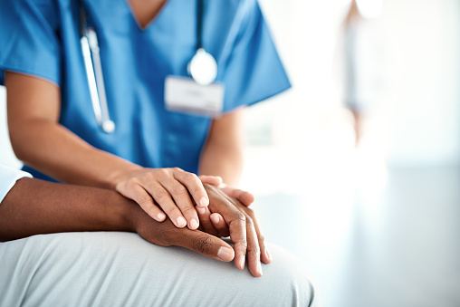 Nurse caring for patient